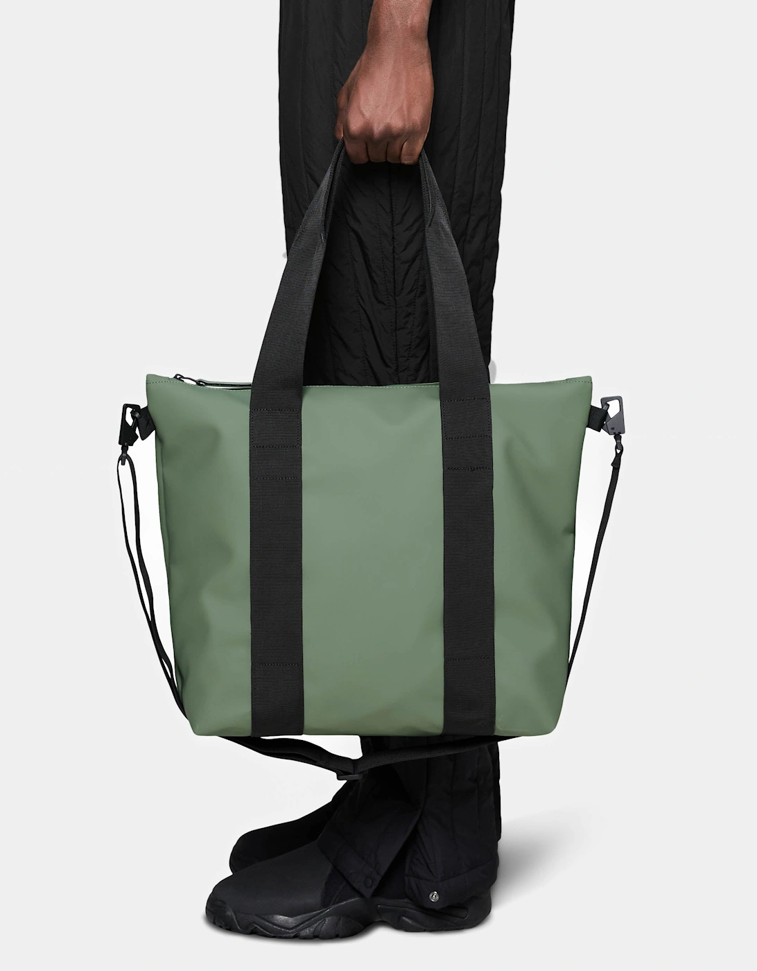 Rains Women's Black Unisex Tote Bag Mini - Well 145 - Size: One Size