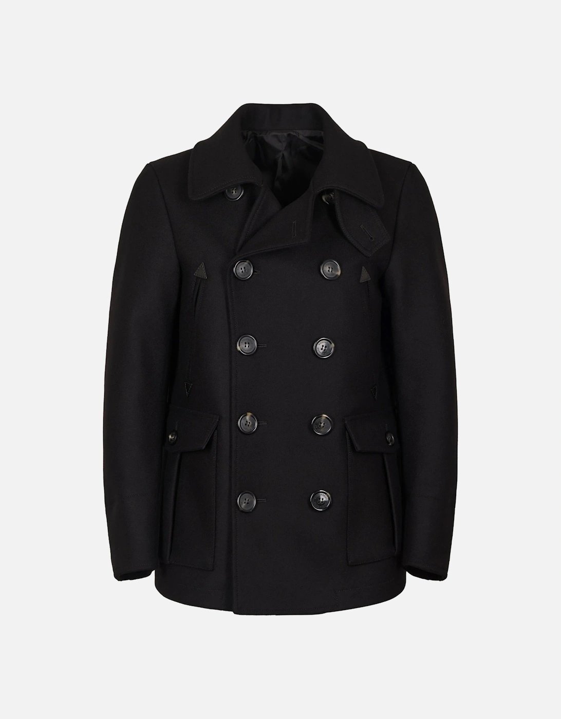 Felted Wool Peacoat Black, 8 of 7