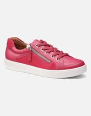 Bright Pink Leather-