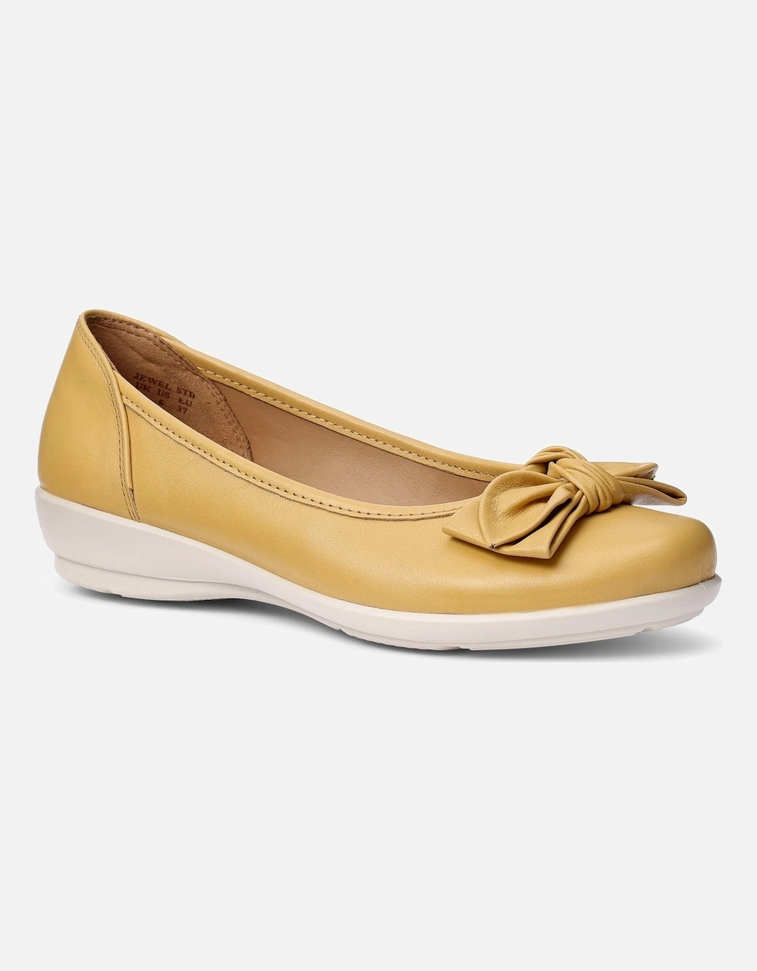 Hotter Women's Jewel Womens Ballet Flats - Yellow - Size: 8