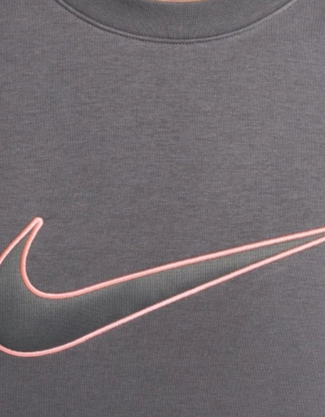 Large Swoosh Logo Grey Jumper