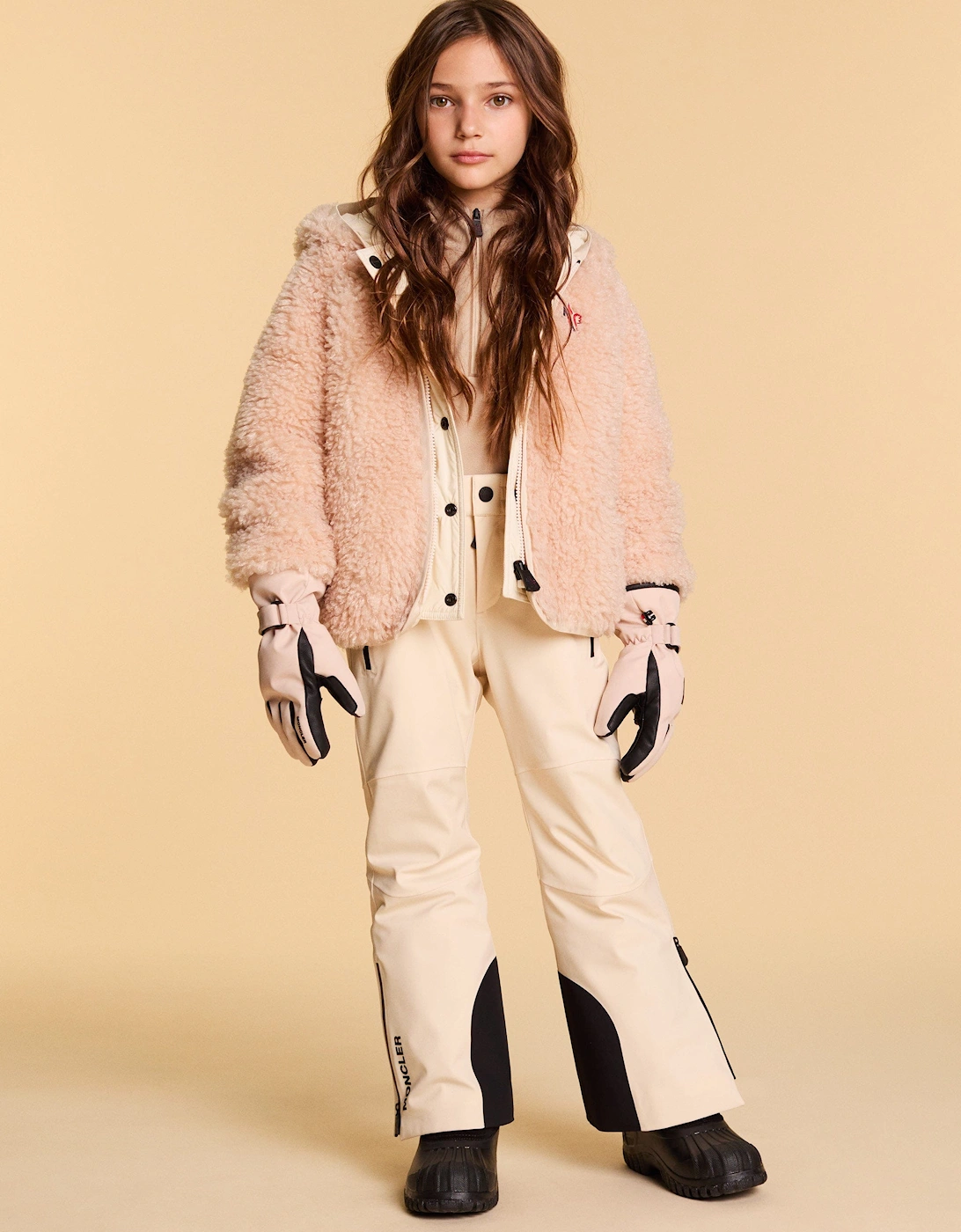 Enfant Kids Grenoble Thermal Top in Beige