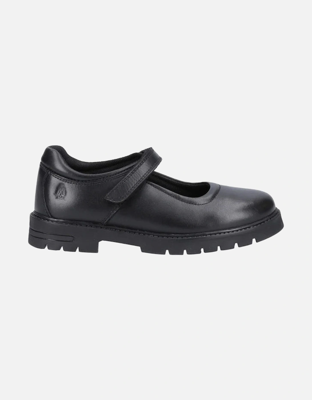 TANYA Girls Leather School Shoes Black