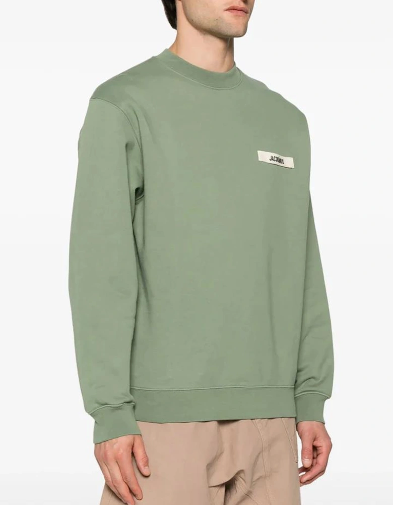 The Gros Grain Logo Sweatshirt Olive