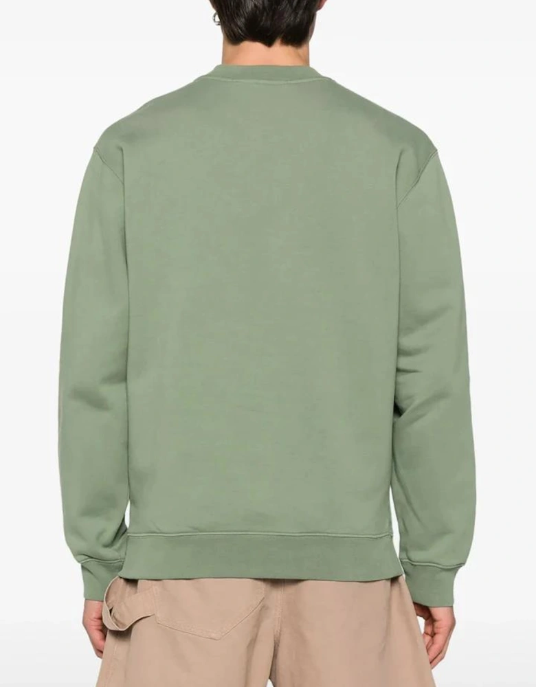 The Gros Grain Logo Sweatshirt Olive