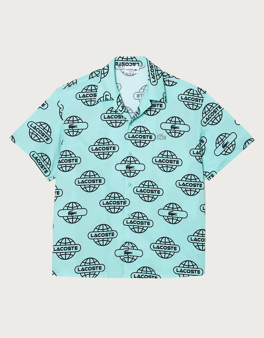 Globe Print Cotton Twill Shirt, 3 of 2