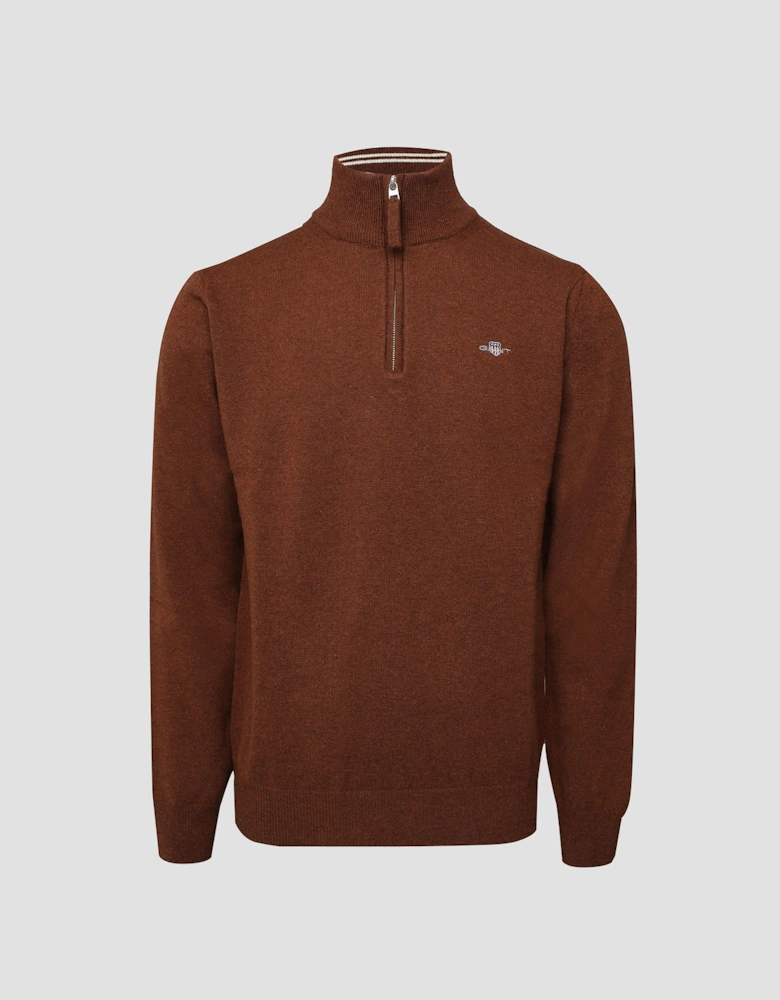 Superfine Lambswool Half Zip Fleece