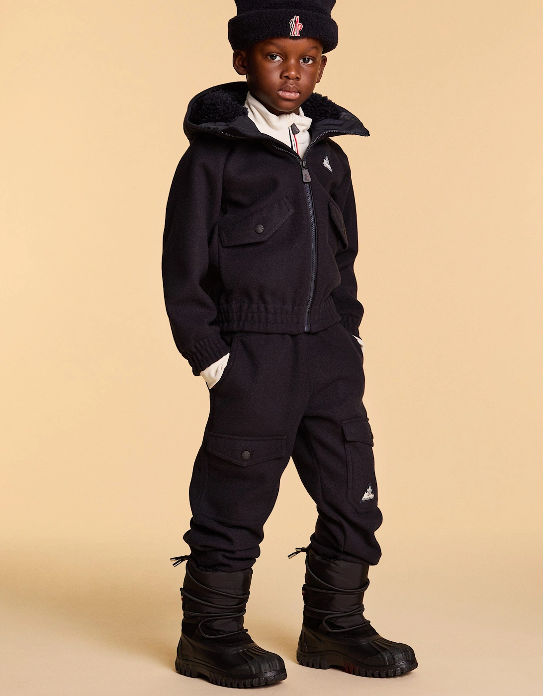 Enfant Kids Grenoble Chris Snow Boots in Black