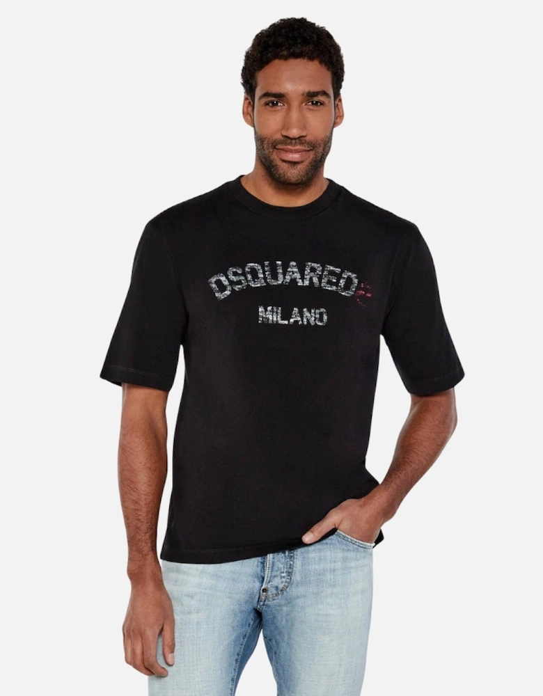 Milano Logo Black T-Shirt