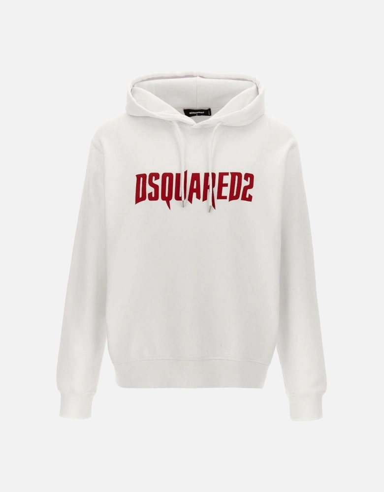 Horror Logo White Hoodie