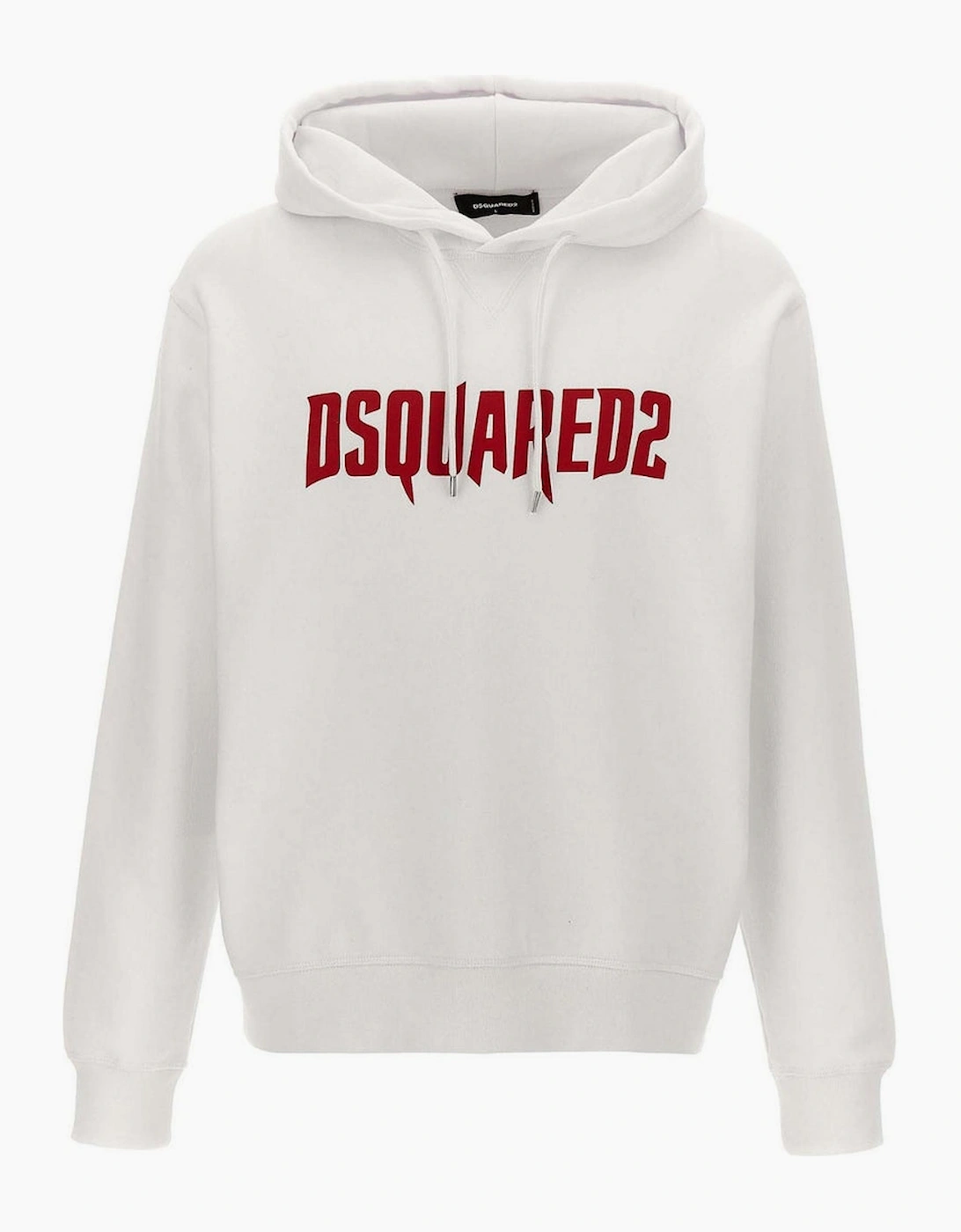 Dsquared2 Men's White Horror Logo Hoodie  34 Xs