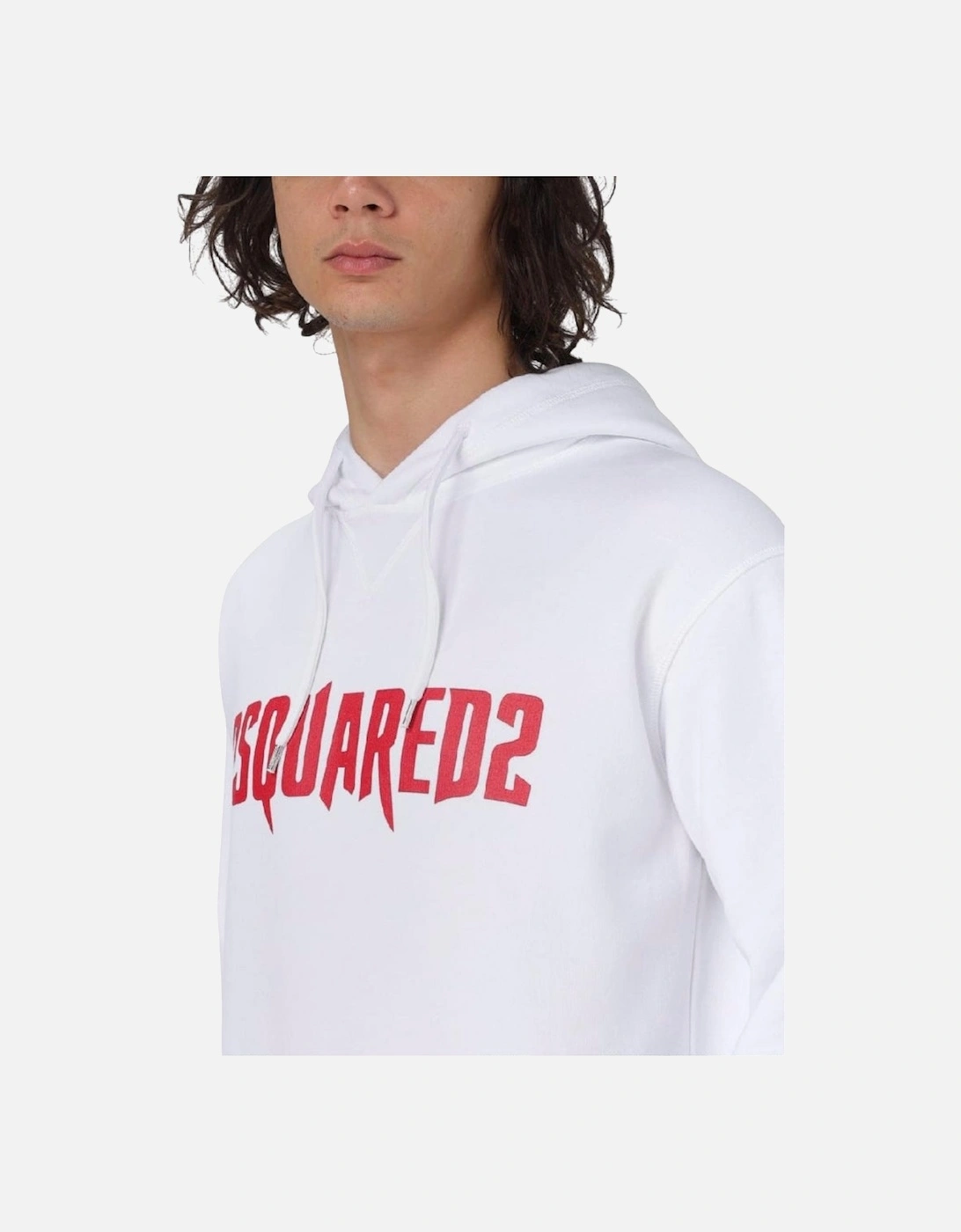 Horror Logo White Hoodie