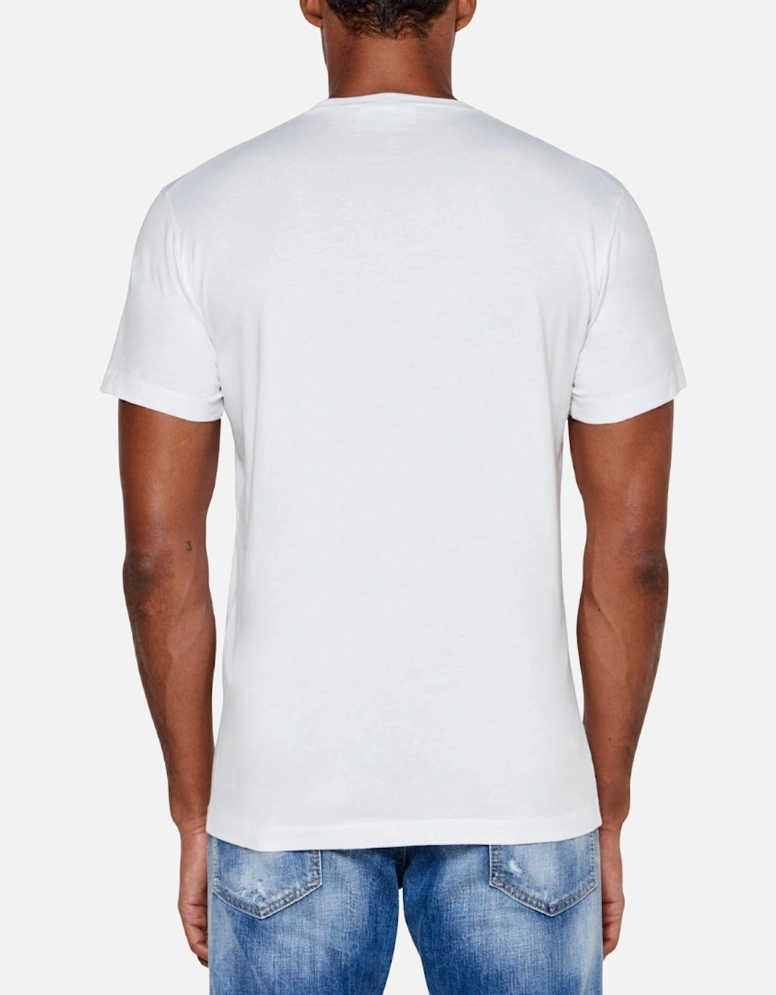 Small Dripping Maple Leaf Logo White T-Shirt