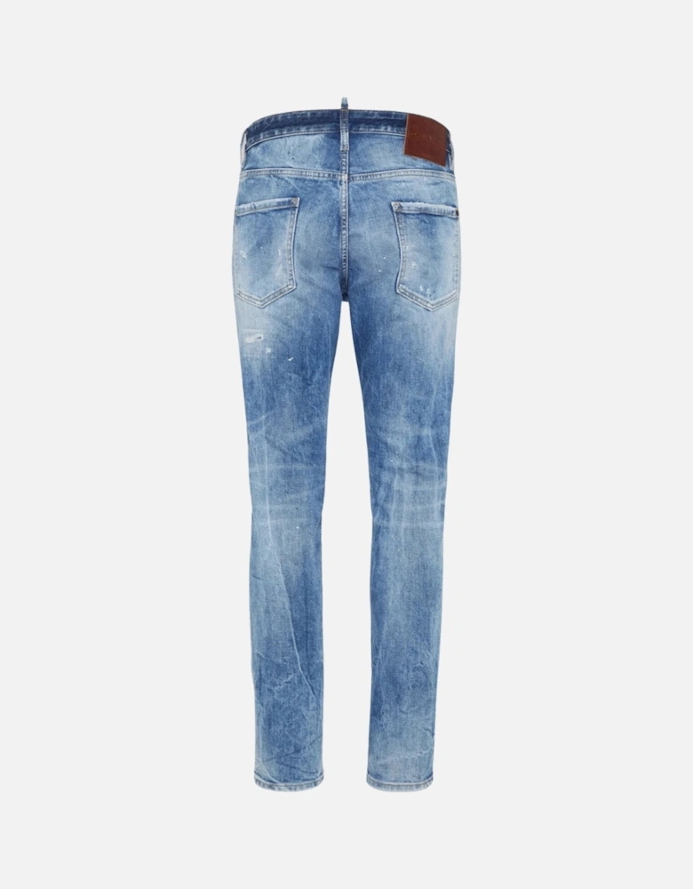 Light Scarface Wash Cool Guy Jeans Navy Blue