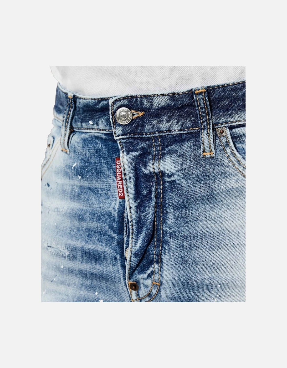 Light Scarface Wash Cool Guy Jeans Navy Blue