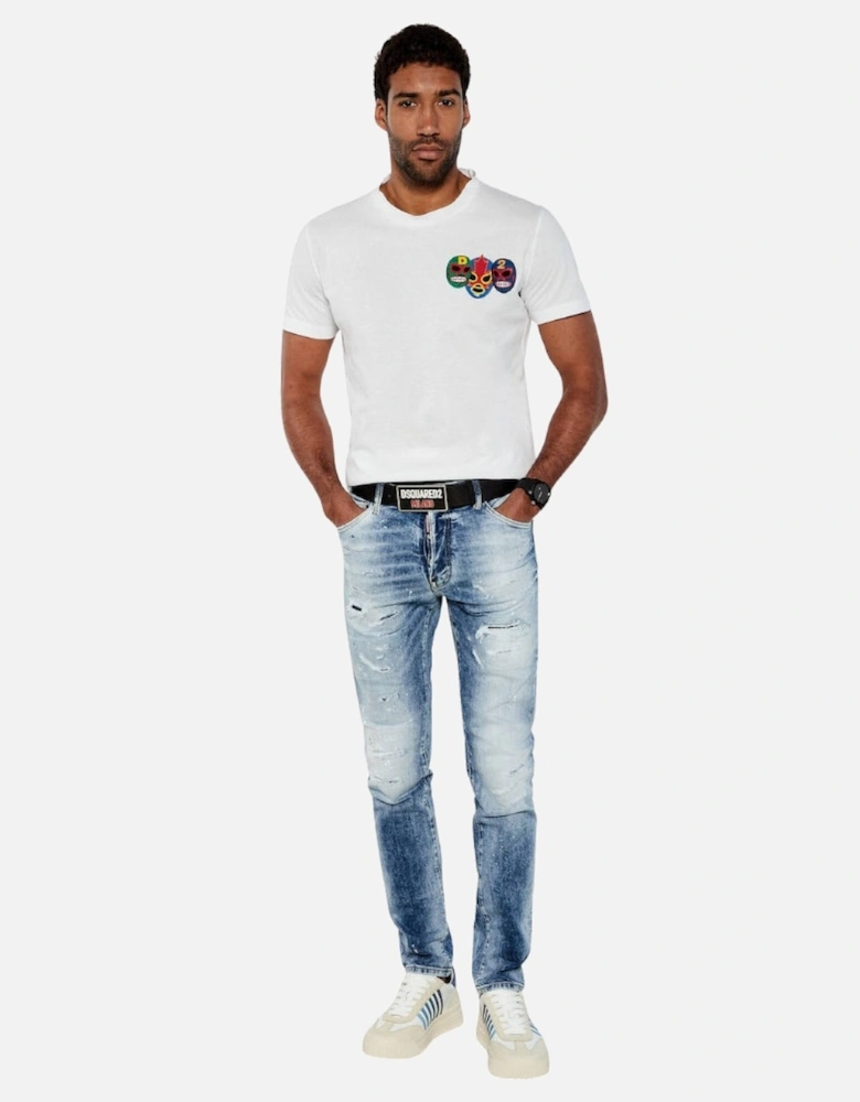 Light Scarface Wash Cool Guy Jeans Navy Blue