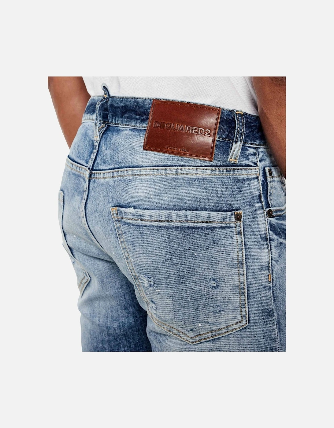 Light Scarface Wash Cool Guy Jeans Navy Blue