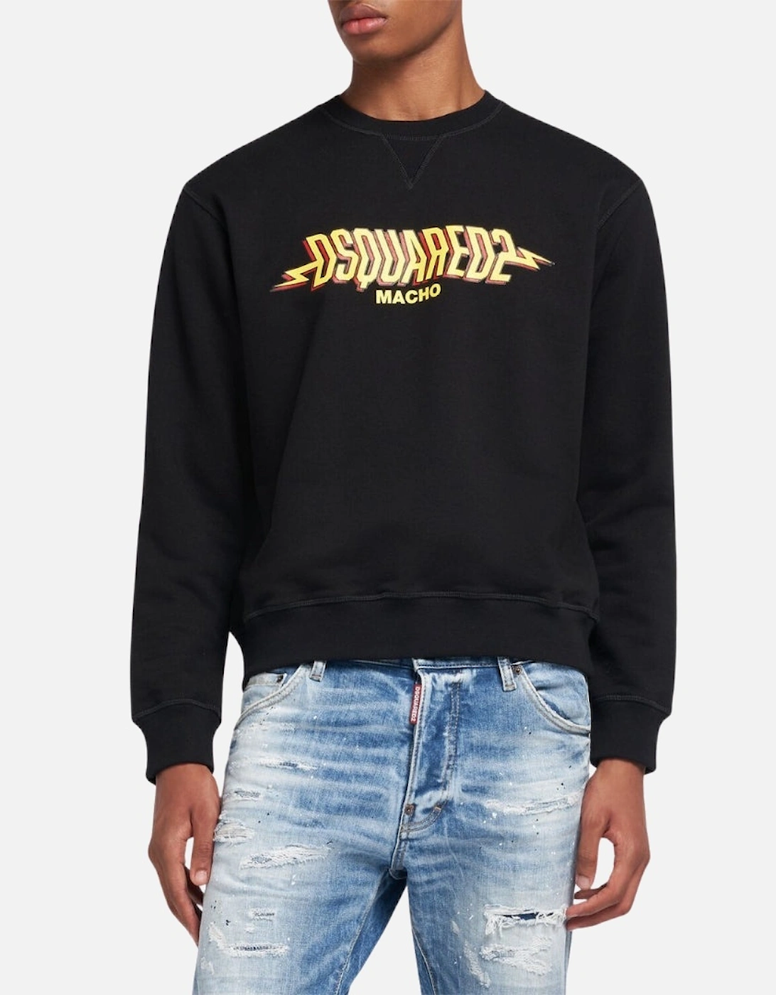Macho Logo Black Sweatshirt