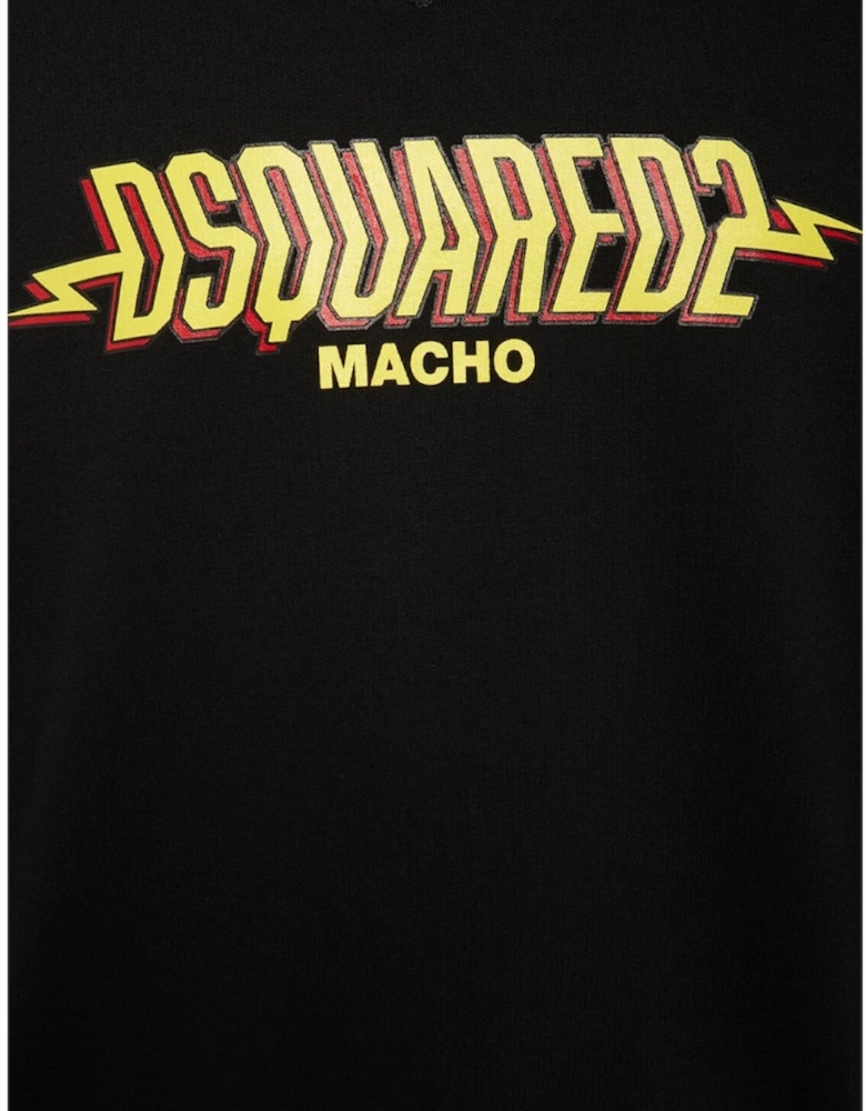 Macho Logo Black Sweatshirt