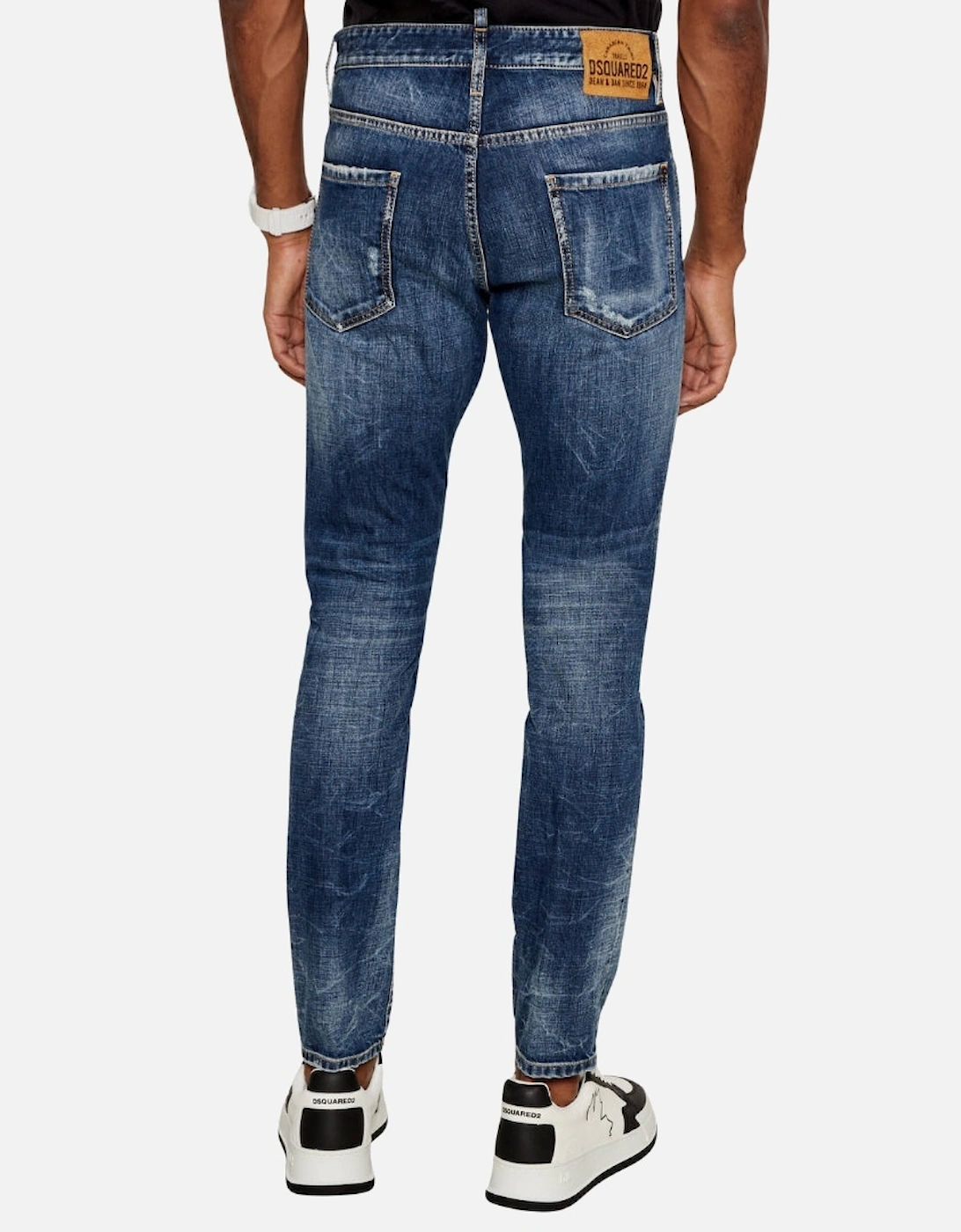 Medium Reflective Lake Wash Cool Guy Jeans Navy Blue