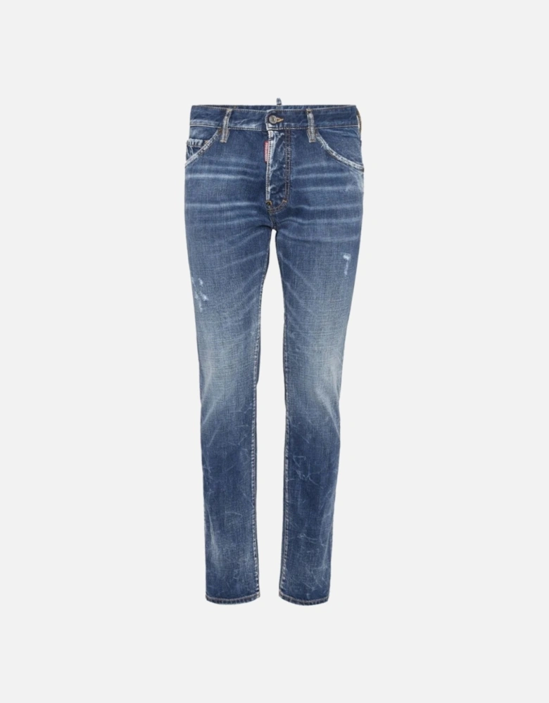 Medium Reflective Lake Wash Cool Guy Jeans Navy Blue