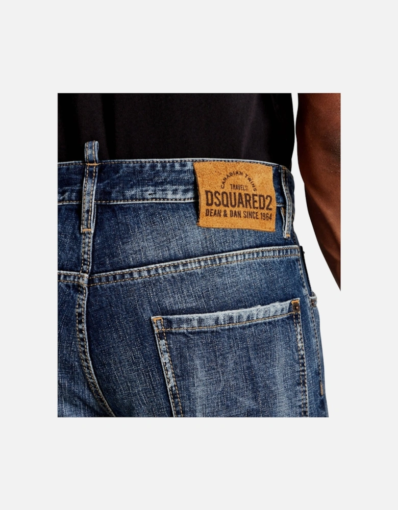 Medium Reflective Lake Wash Cool Guy Jeans Navy Blue