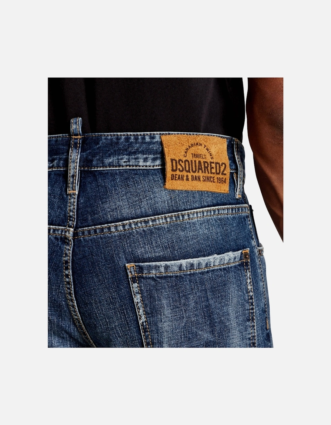 Medium Reflective Lake Wash Cool Guy Jeans Navy Blue