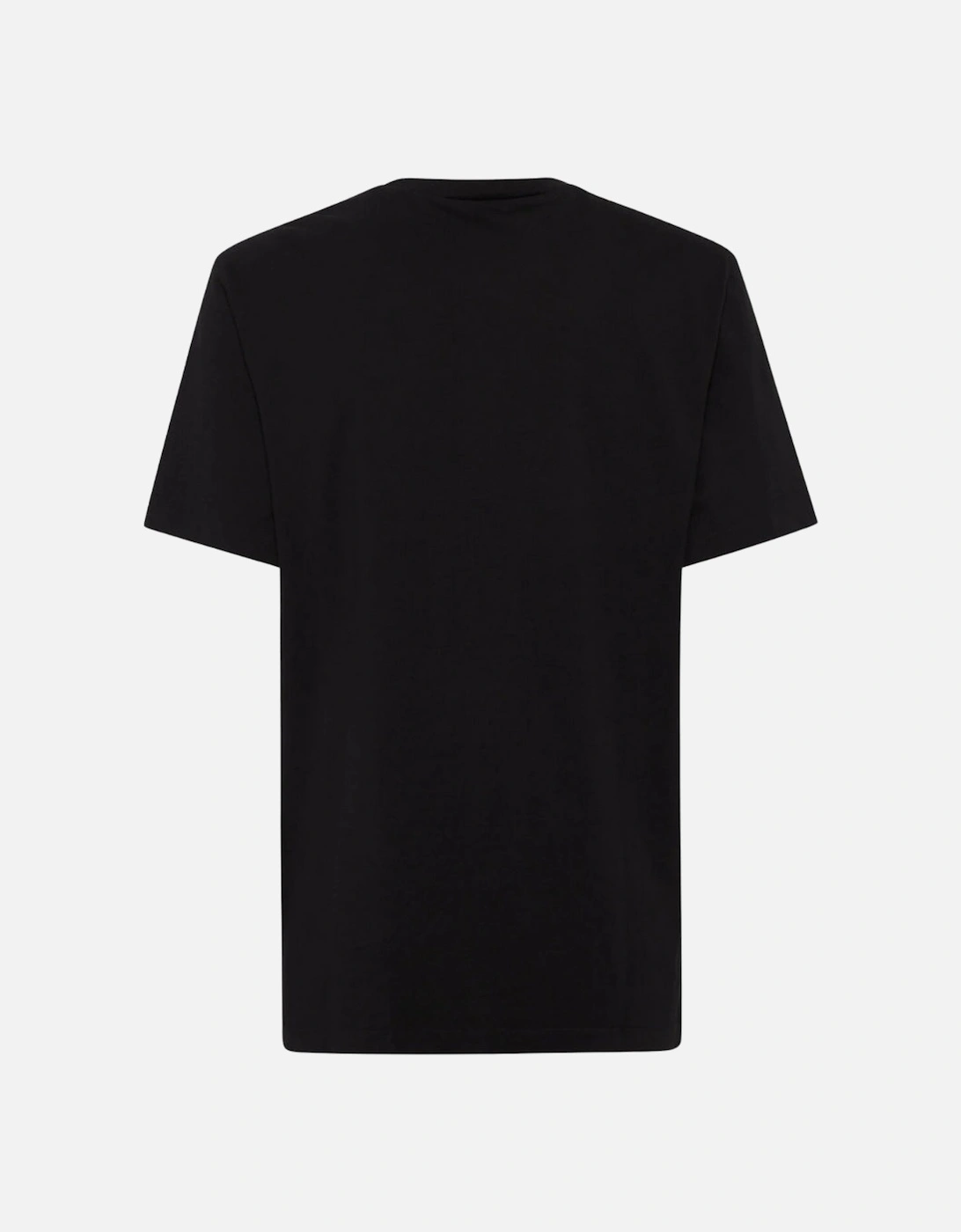 Regular Fit Rubber Logo Black T-Shirt