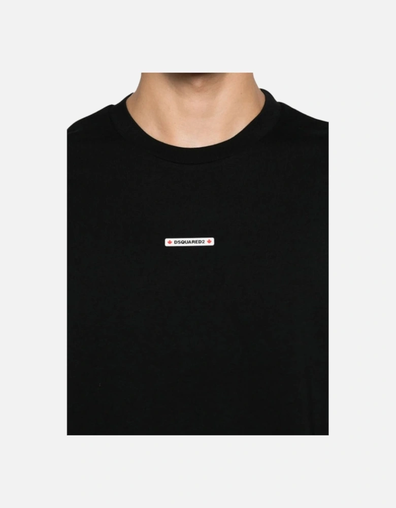 Small Logo Long Sleeve Black T-Shirt
