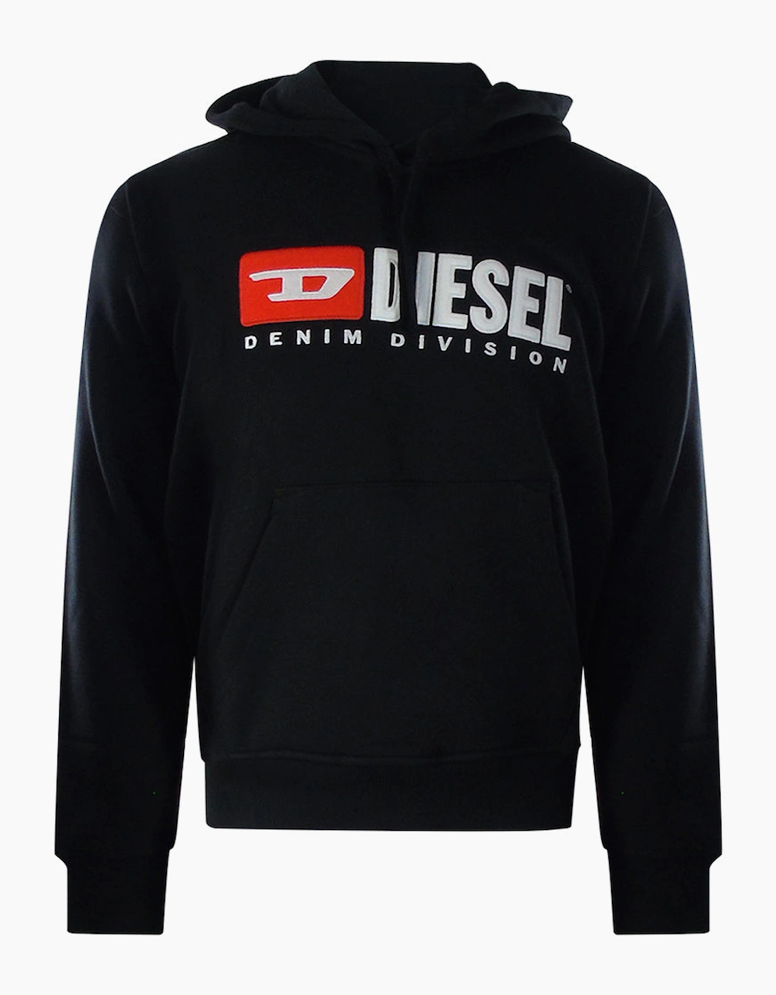 Diesel Men's Black Division Logo Hoodie  40 L