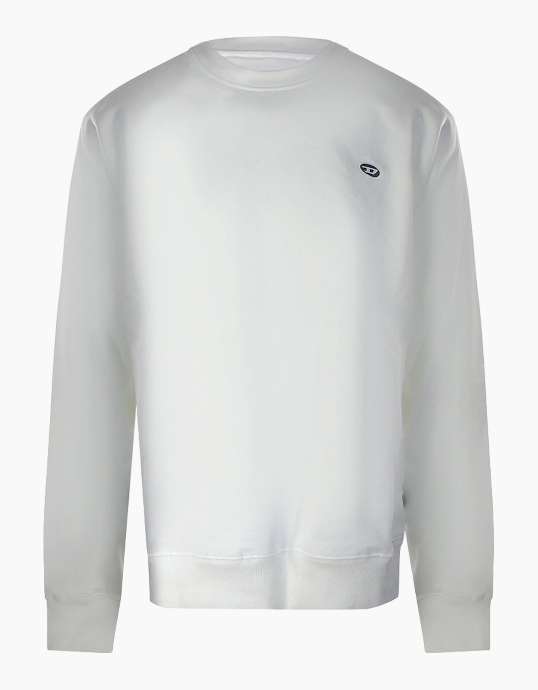 Men's Diesel Plain White Sweatshirt - Size: L