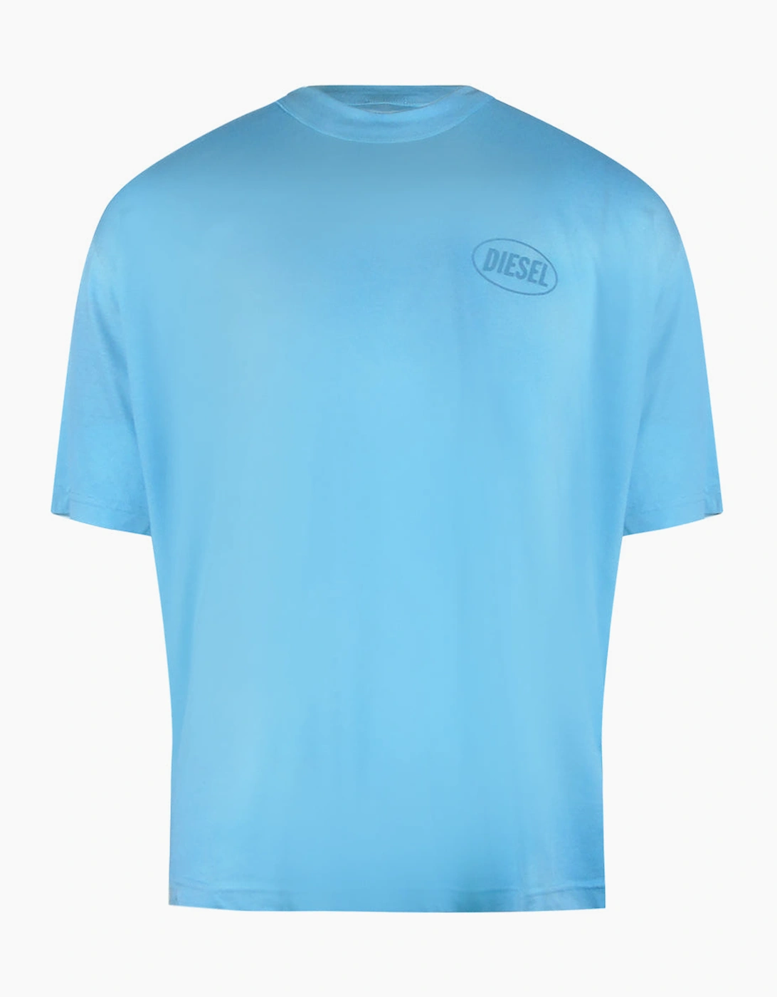 Diesel Men's Blue Montone Logo T-Shirt  44 Xxl