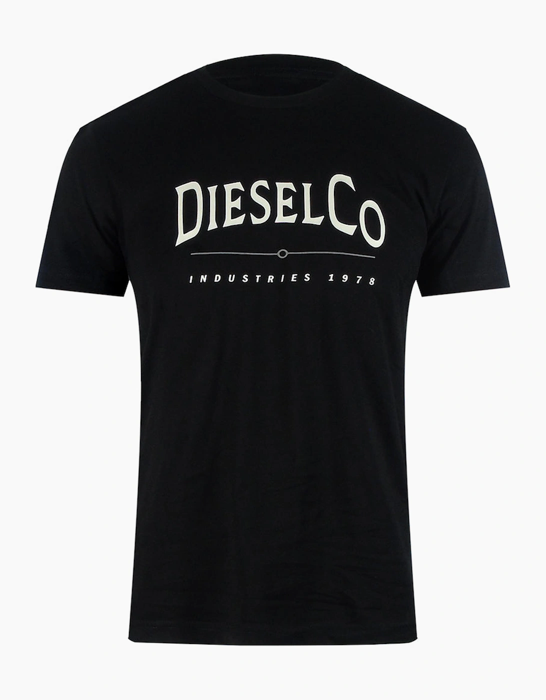 Diesel Men's Black Industries Logo T-Shirt  34 Xs