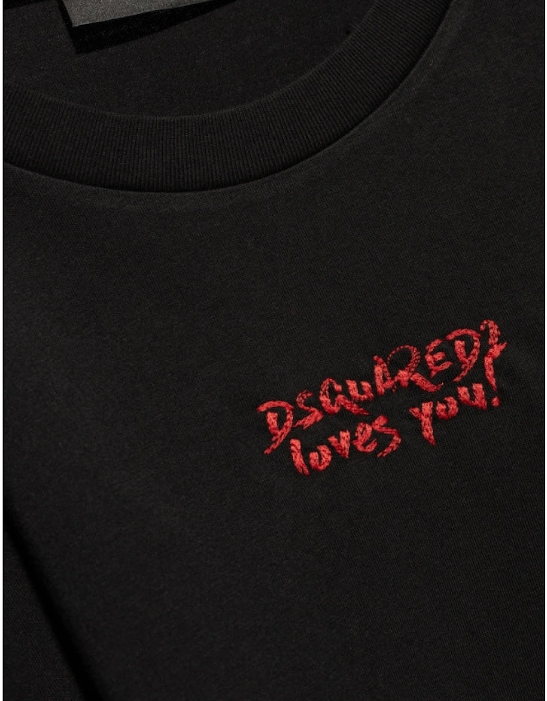 Loves You Logo Black T-Shirt