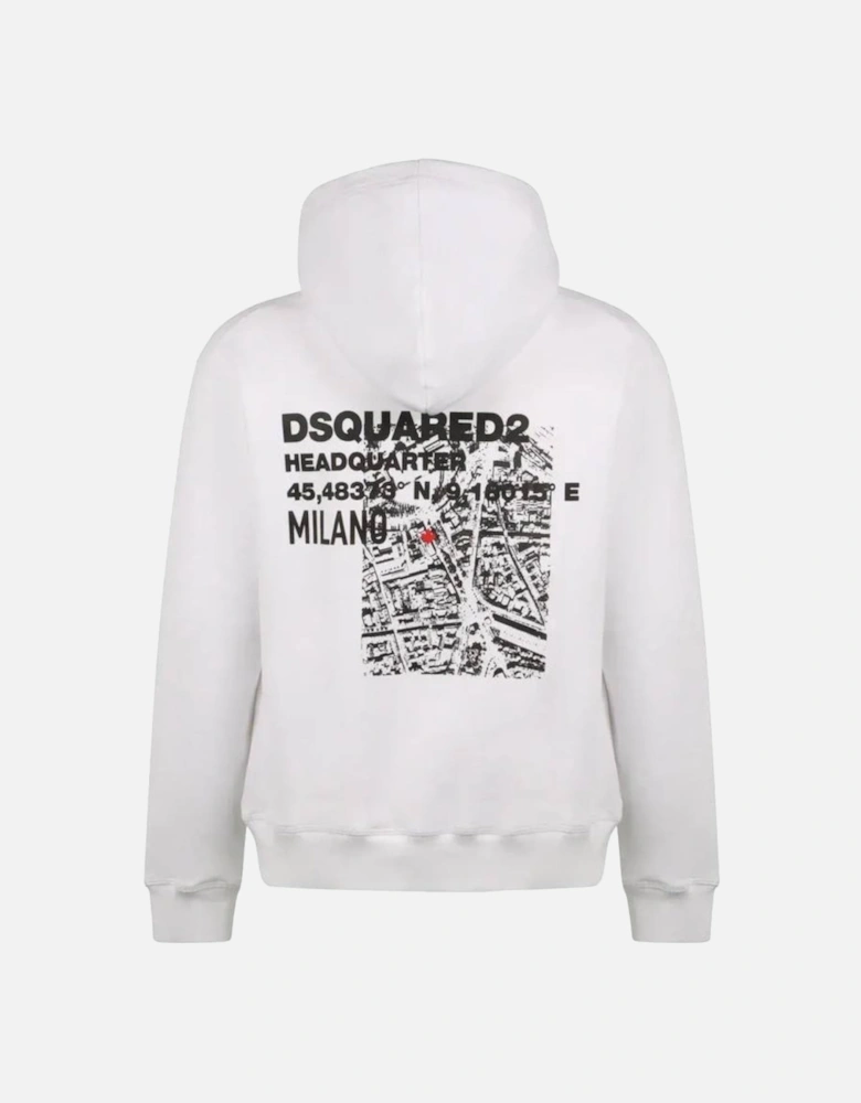 Headquarters Design Cool Fit White Hoodie