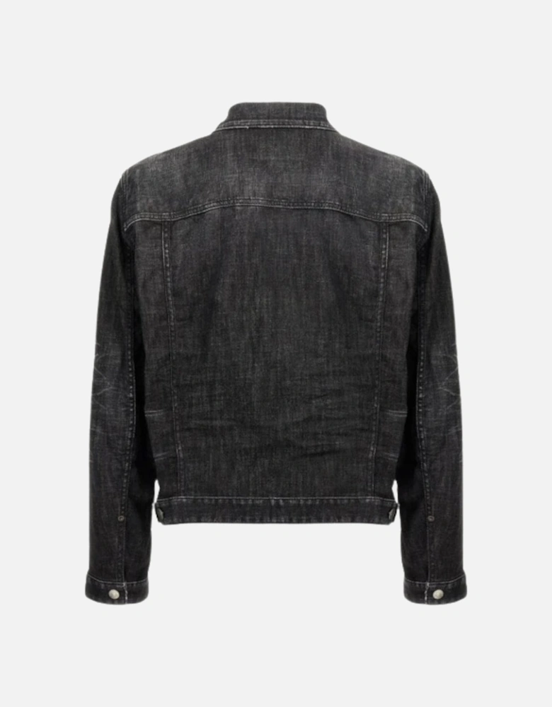 Easy Wash Jean Jacket Black