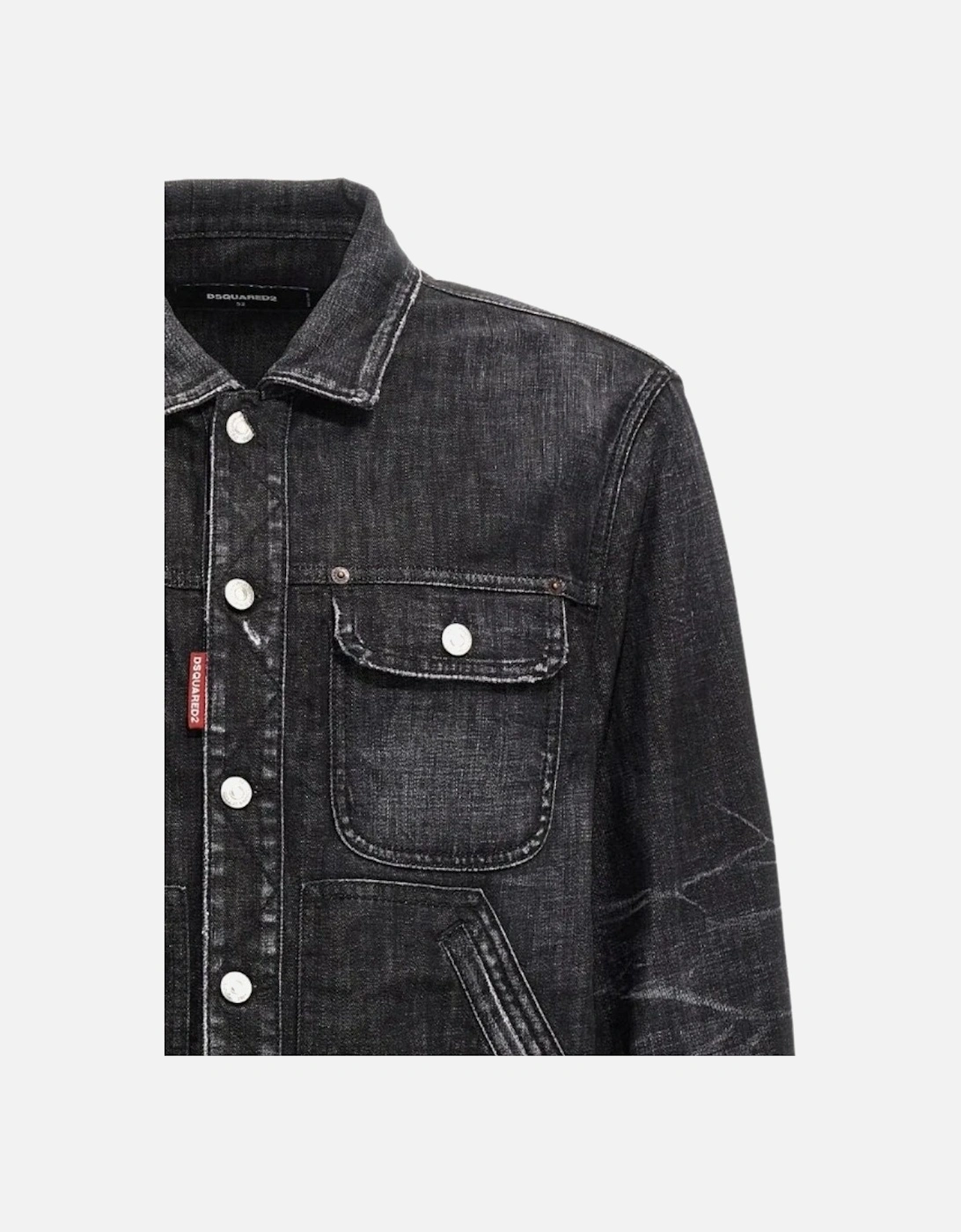 Easy Wash Jean Jacket Black