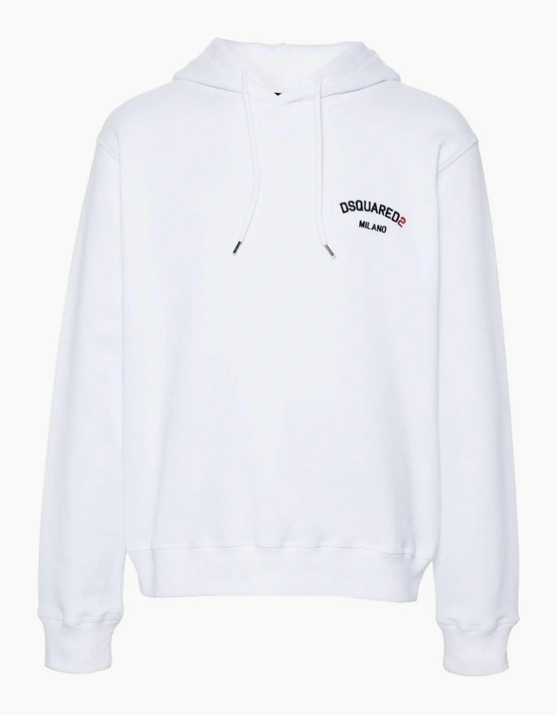 Dsquared2 Men's White Milano Logo Hoodie  38 M