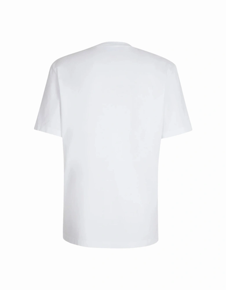 Flocked Logo T-Shirt White