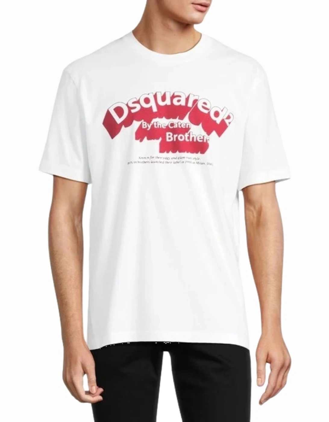 Flocked Logo T-Shirt White