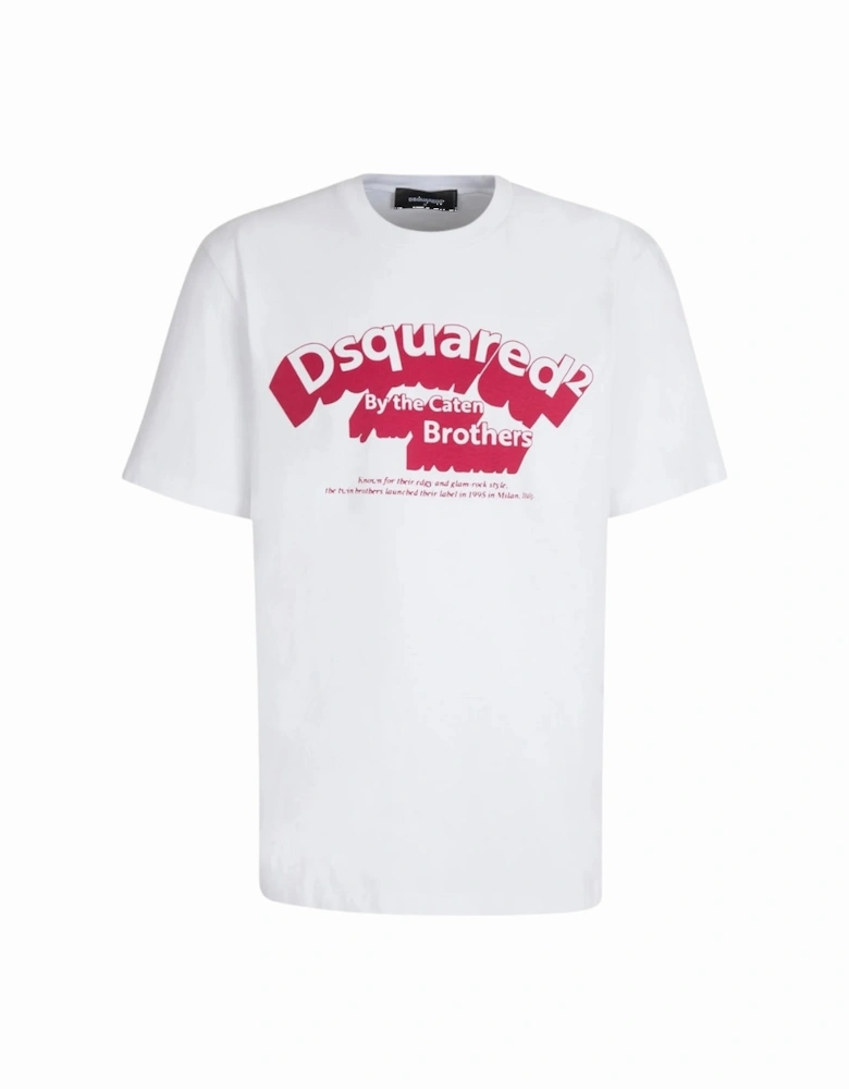 Flocked Logo T-Shirt White