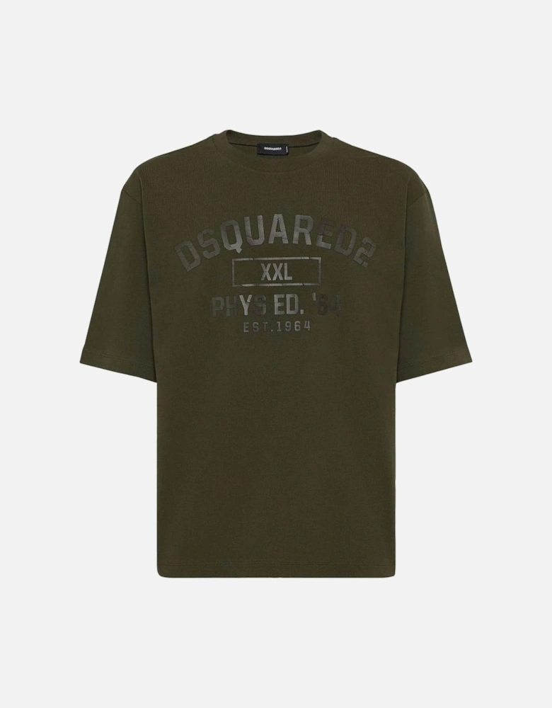 Phys Ed Logo Military Green T-Shirt