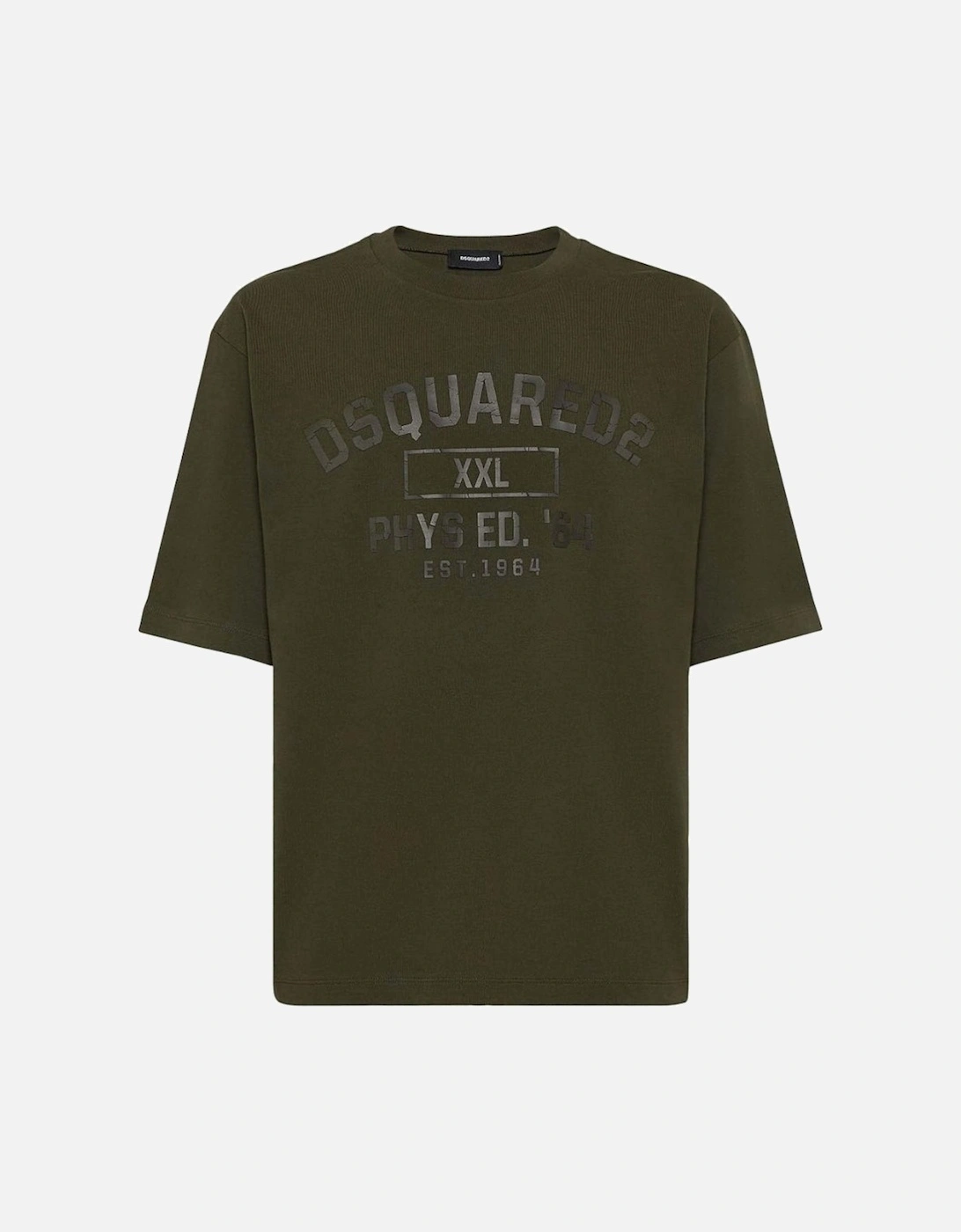 Phys Ed Logo Military Green T-Shirt, 7 of 6