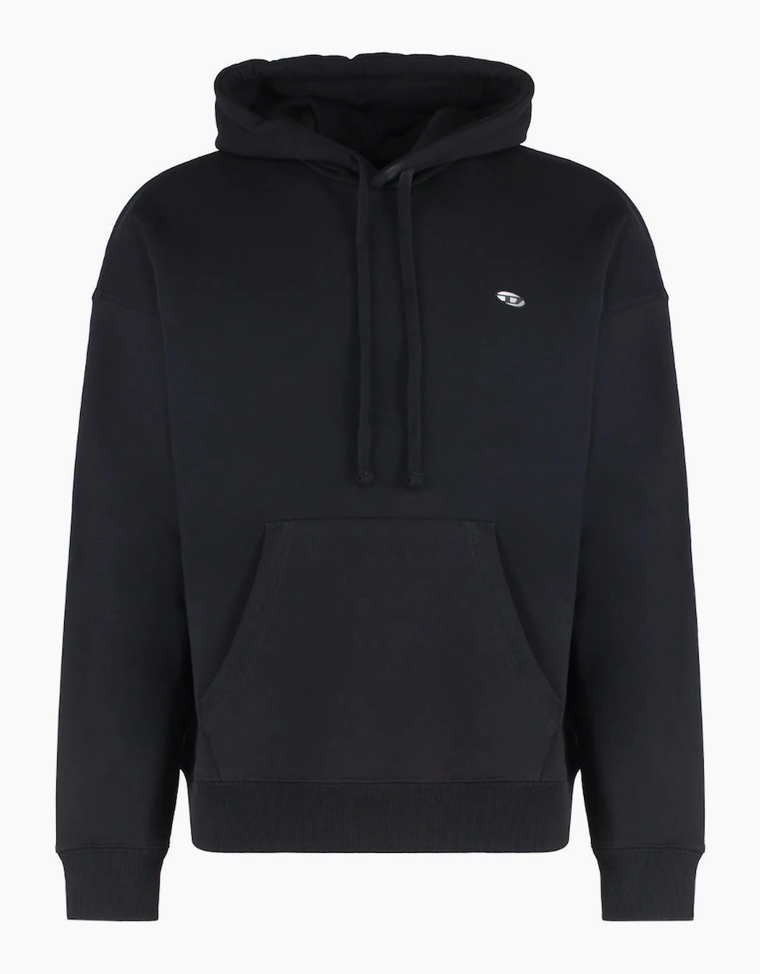 Diesel Men's Black Logo Hoodie  40 L