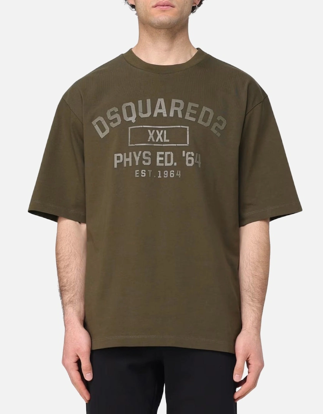 Phys Ed Logo Military Green T-Shirt