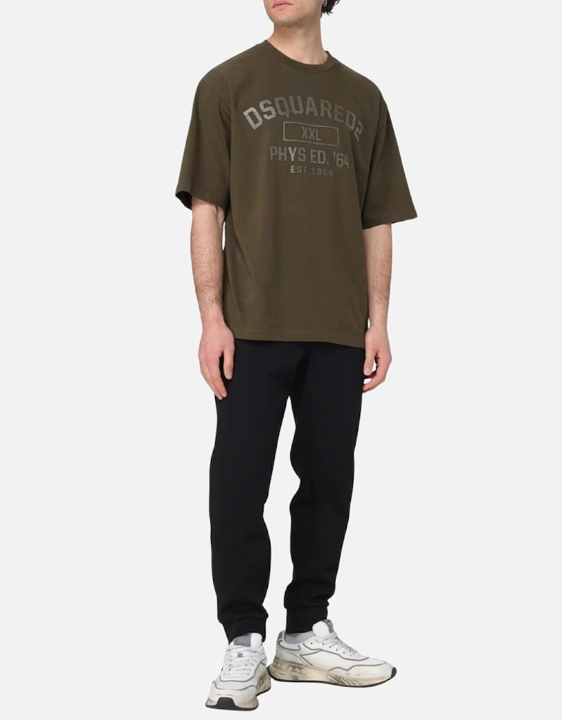 Phys Ed Logo Military Green T-Shirt