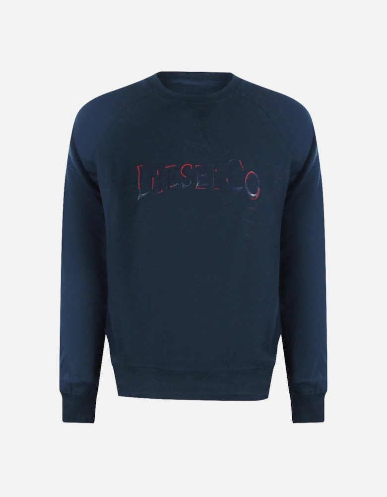 Distressed Logo Total Eclipse Blue Sweatshirt