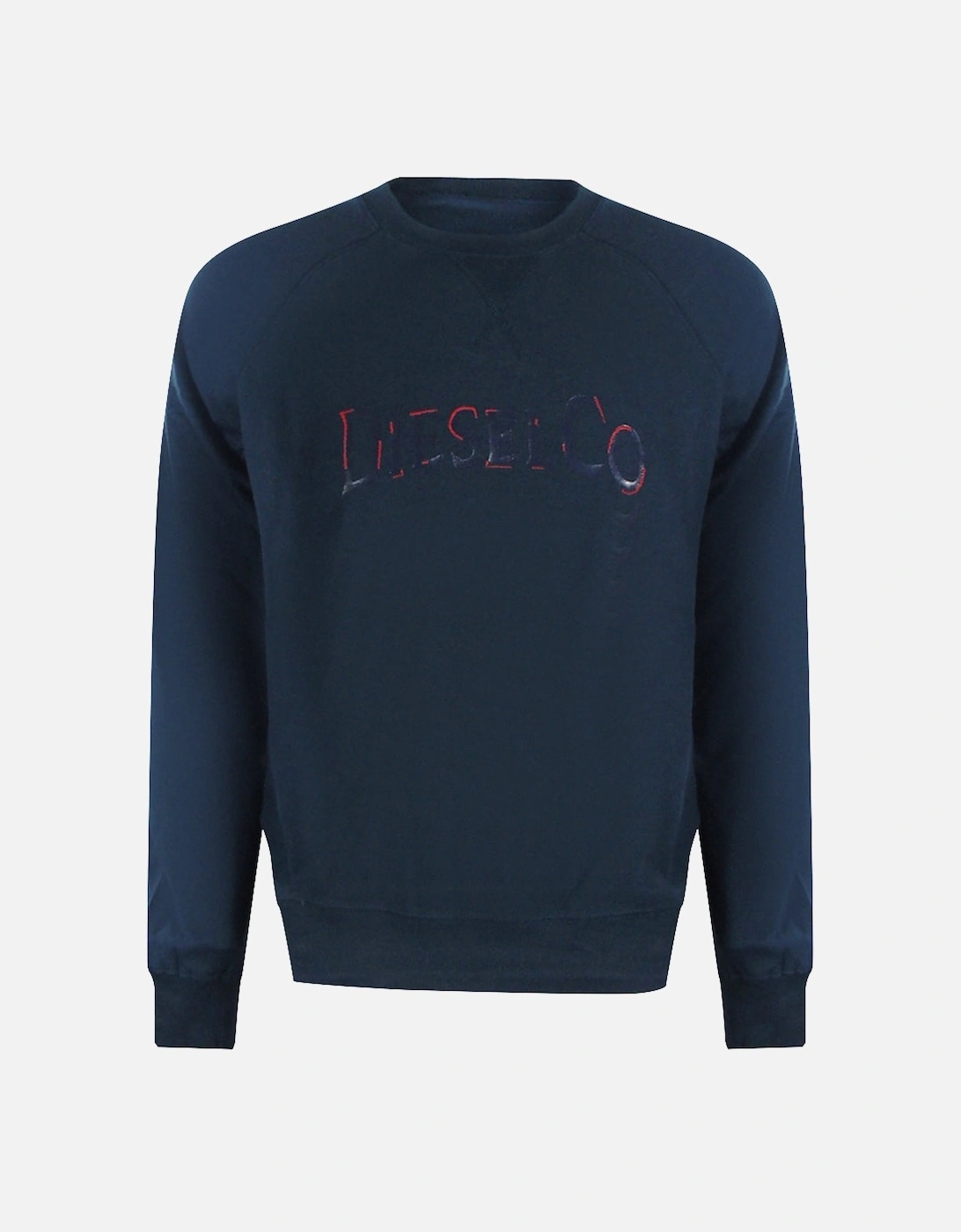 Distressed Logo Total Eclipse Blue Sweatshirt, 3 of 2