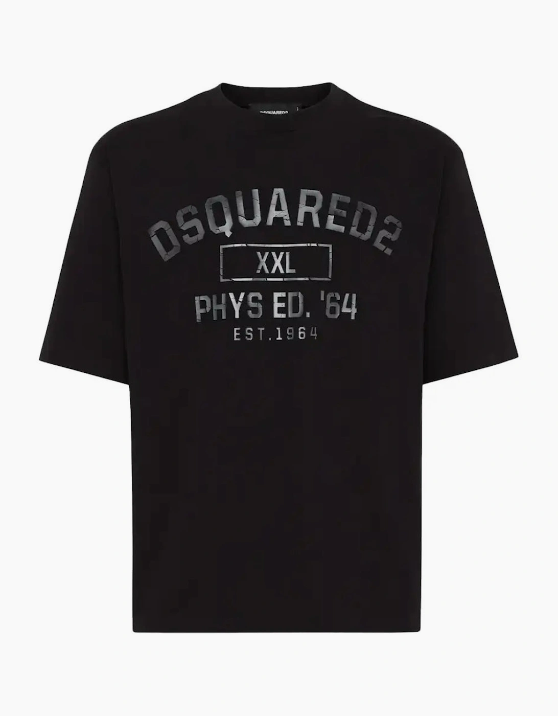 Dsquared2 Men's Black Phys Ed Logo T-Shirt - Size: 38