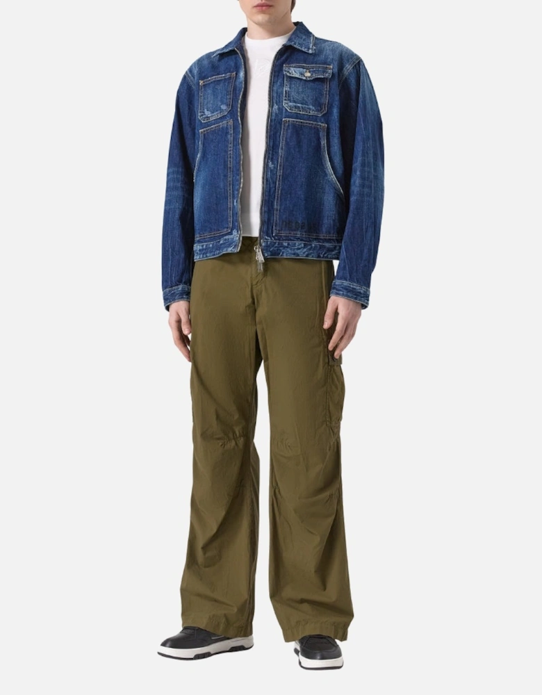 Dark Semplice Carpenter Jean Jacket Navy Blue